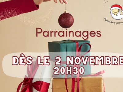 Parrainages... Dès le 2 Novembre 2025 en soirée! 